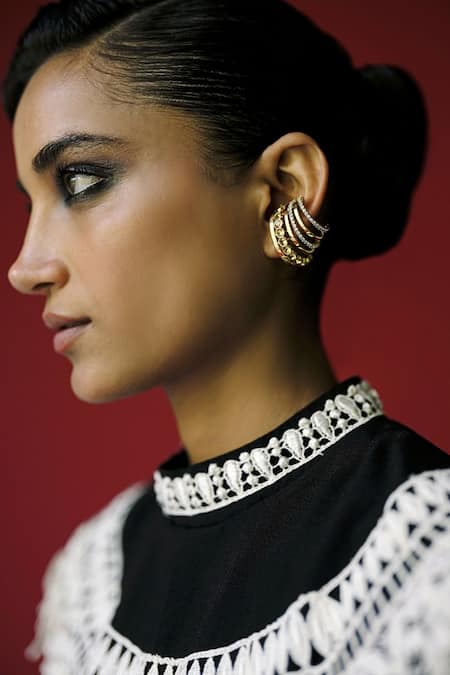 Esme By Aashna Dalmia Designer Gold Plated Earring 