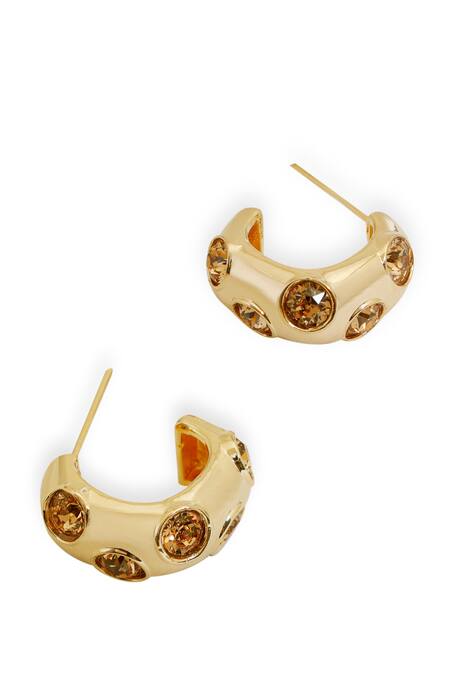 Esme By Aashna Dalmia_Gold Plated Stones Designer Earrings _Online_at_Aza_Fashions
