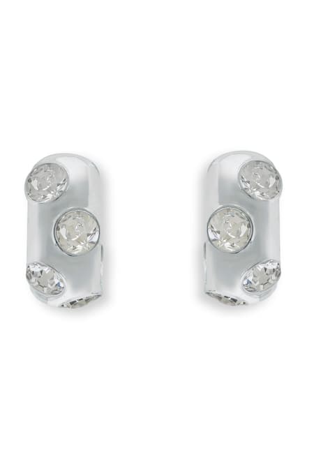 Esme By Aashna Dalmia Silver Plated Designer Earrings 