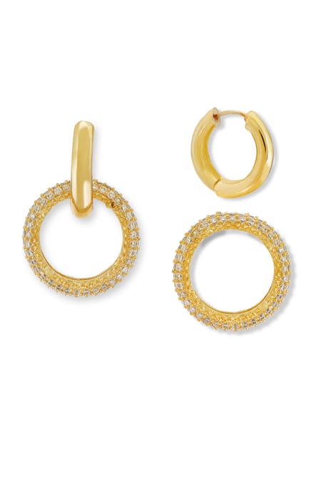Esme By Aashna Dalmia Gold Plated Designer Earrings 