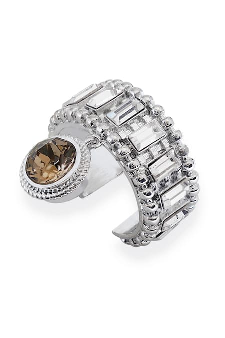 Esme By Aashna Dalmia Silver Designer Ring 