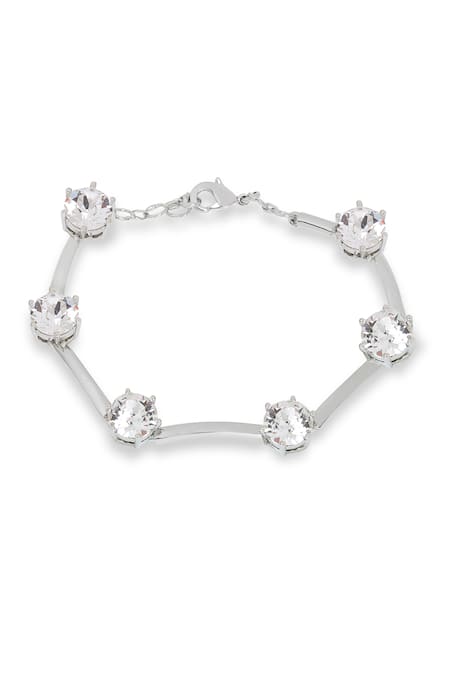Esme By Aashna Dalmia Designer Silver Bracelet  