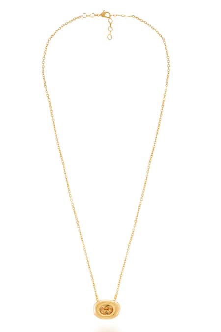 Esme By Aashna Dalmia Gold Plated Pendant Necklace 