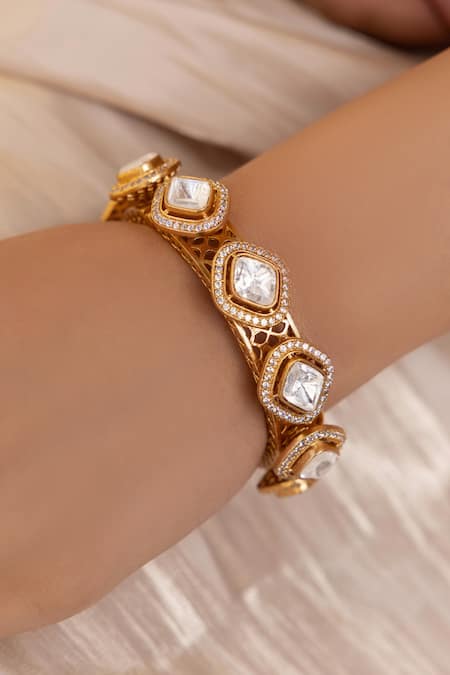 Joules By Radhika Gold Plated Designer Tanuya Bangle 