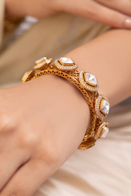 Joules By Radhika Designer Tanuya Gold Bangle 