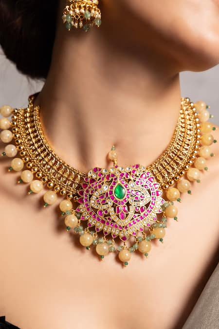 Joules By Radhika Harvi Designer Necklace Set 