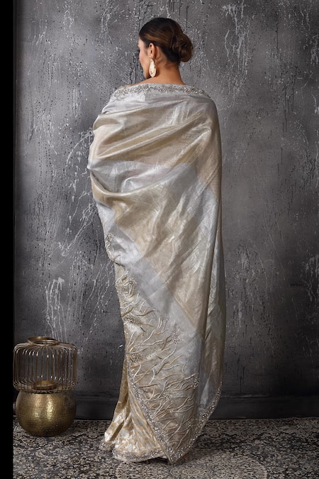 Anita Kanwal Designer Banarasi Silk Saree Set 