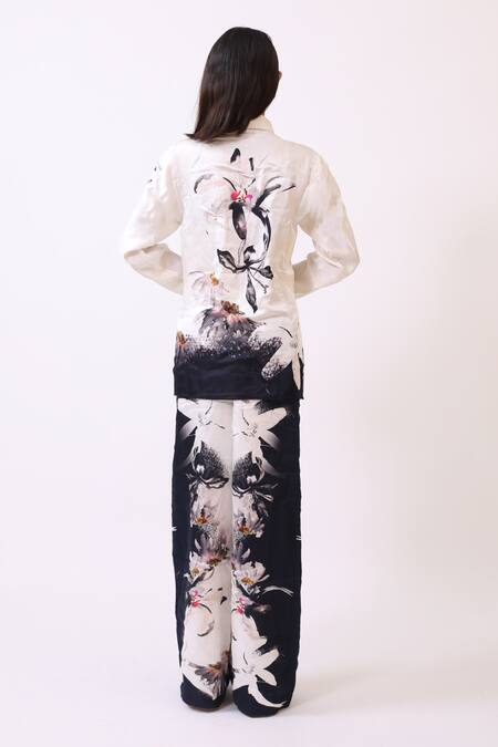BAANI KHURANA Floral Print Designer Shirt & Trouser Set 