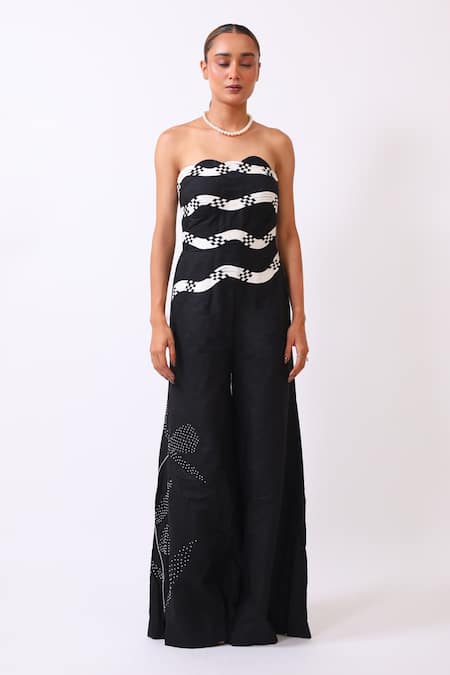 BAANI KHURANA Designer Black & White Jumpsuit 