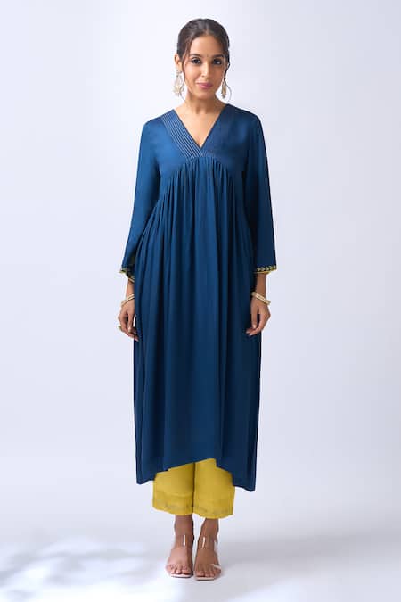 Buy House Of Pink Blue Modal, Silk, Organza Embroidery, Zari Royal Anarkali Set With Dupatta Online at Aza Fashions Buy_House Of Pink_Blue Modal, Silk, Organza Embroidery, Zari Royal Anarkali Set With Dupatta _Online_at_Aza_Fashions