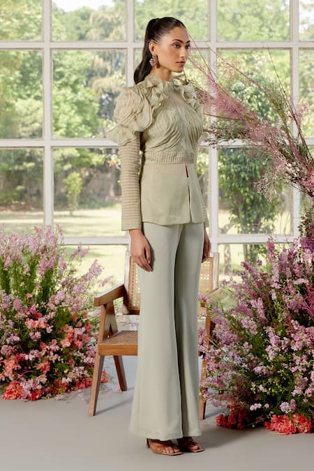 Parul And Preyanka Frill Detail Designer Co-ord Set 