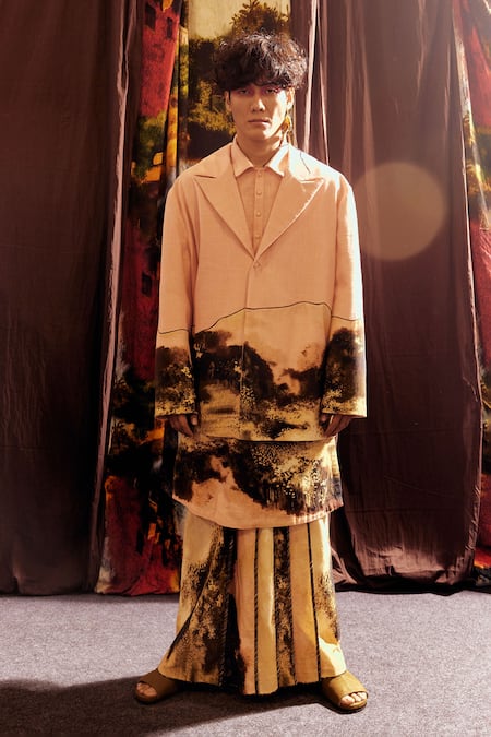 Til Pink Cotton Monet Oversized Jacket 