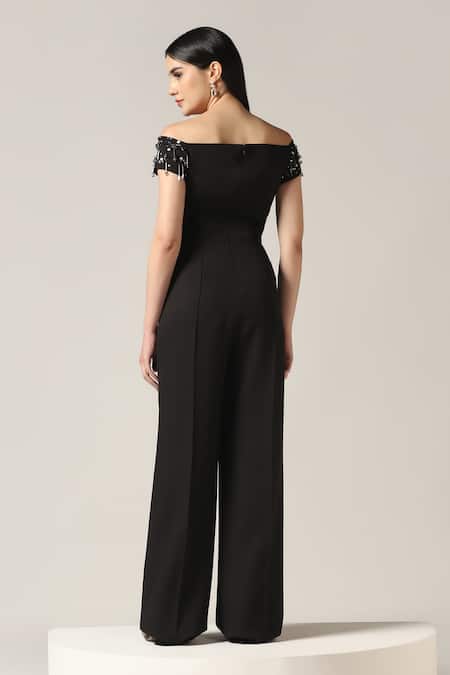 Pooja Peshoria Black Designer Jumpsuit  