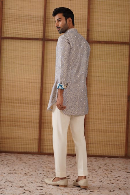 Arjan Dugal Kairos Diamond Foe Kurta Set 