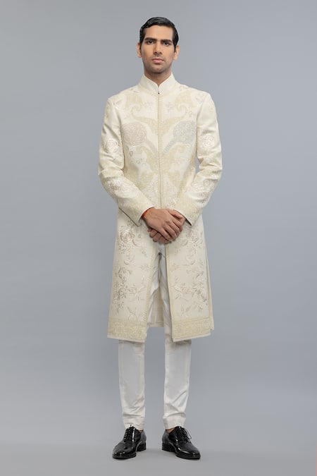Rohit Bal Ivory Embroidered Designer Sherwani 
