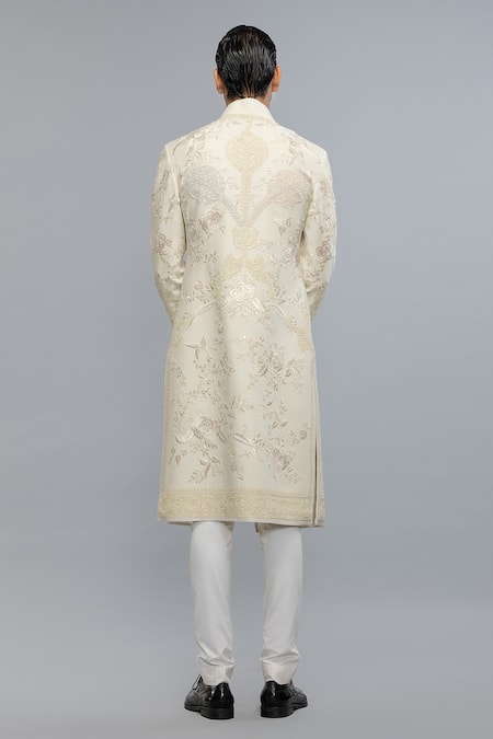 Rohit Bal Ivory Embroidered Designer Sherwani 