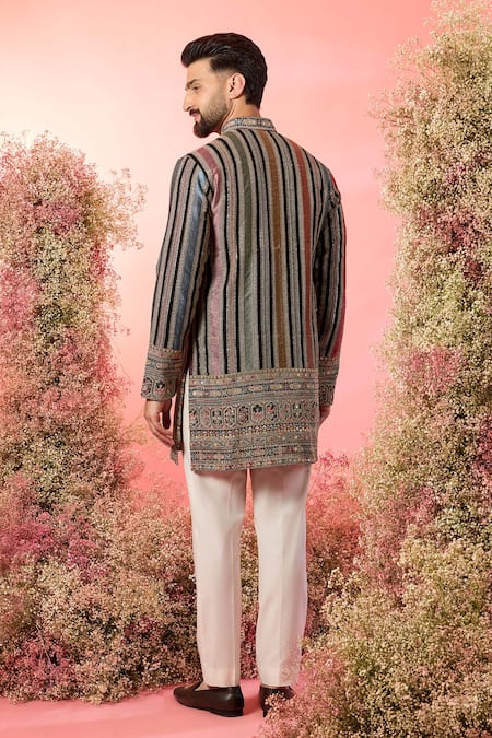 Kasbah Multi Color Thread Work Short Kurta 