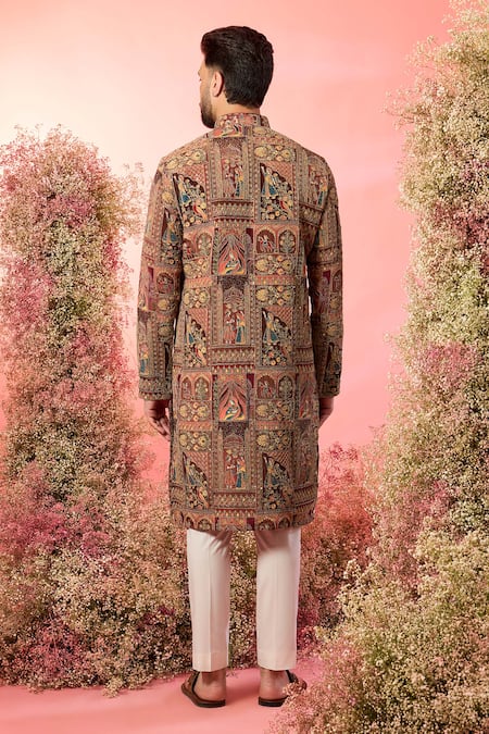 Kasbah Mughal Print Georgette Kurta 