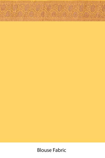 Naaritva India_Green Crepe, Chiffon, Silk Grass Handwoven Banarasi Saree With Running Blouse _Online_at_Aza_Fashions