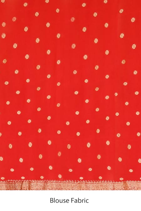 Buy_Naaritva India_Pink Crepe, Chiffon, Handwoven Work Hot Banarasi Saree With Running Blouse _Online_at_Aza_Fashions