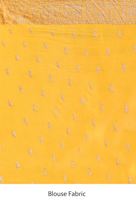 Naaritva India_Purple Crepe, Silk, Chiffon Zari Handwoven Banarasi Saree With Running Blouse _Online_at_Aza_Fashions