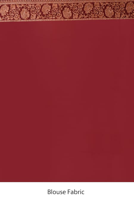 Buy_Naaritva India_Green Crepe, Chiffon, Silk Handwoven Work Banarasi Saree With Running Blouse _Online_at_Aza_Fashions