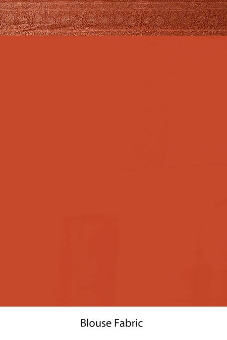 Buy_Naaritva India_Peach Crepe, Chiffon, Silk Zari Handwoven Banarasi Saree With Running Blouse _Online_at_Aza_Fashions