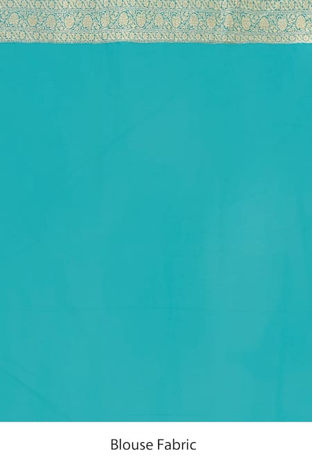 Buy_Naaritva India_Green Zari Handwoven Work Banarasi Saree With Running Blouse _Online_at_Aza_Fashions