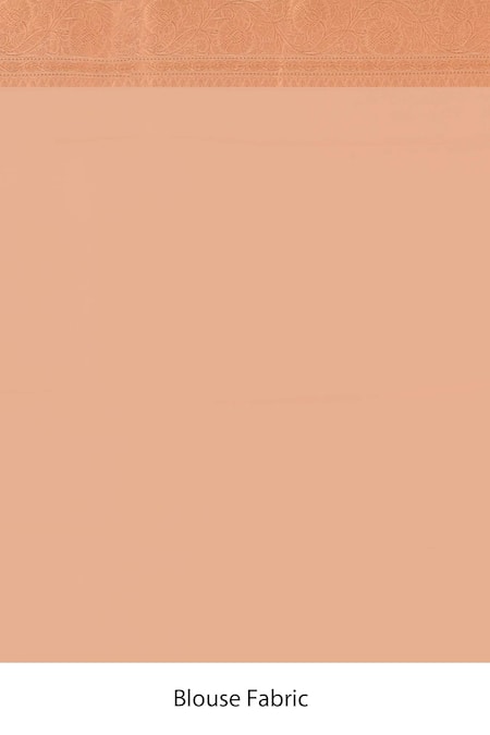 Naaritva India_Gold Tissue Zari Handwoven Banarasi Saree With Running Blouse _Online_at_Aza_Fashions