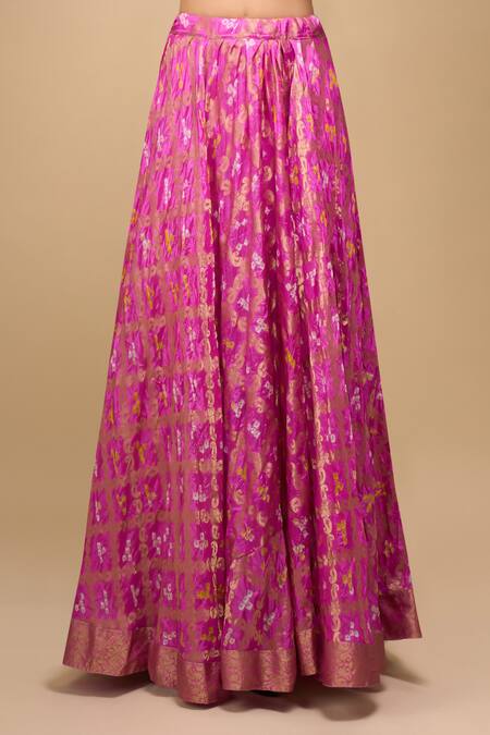 Buy Naintara Bajaj Purple Silk, Chiffon Sequins Embellished Pink Lehenga Set Online at Aza Fashions Buy_Naintara Bajaj_Purple Silk, Chiffon Sequins Embellished Pink Lehenga Set _Online_at_Aza_Fashions