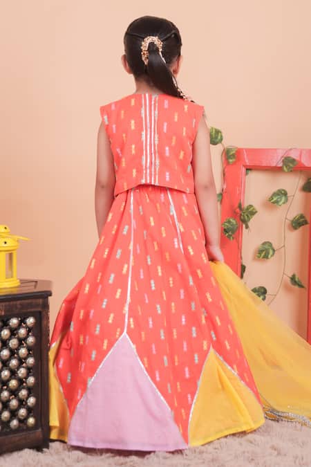 Turqidz By Shweta Aggarwal Hand Embroidered Lehenga Set 