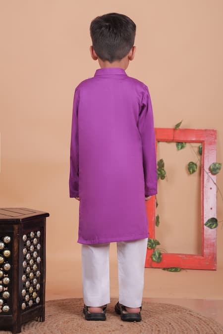Turqidz By Shweta Aggarwal Multi Color Hand Embroidered Kurta Set 