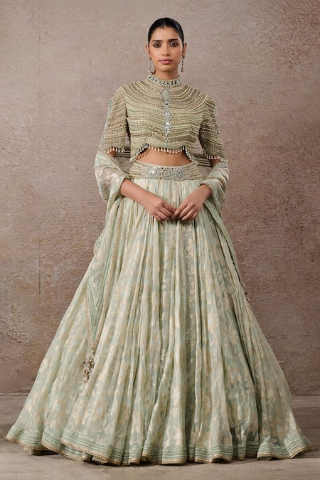 Tarun Tahiliani Pearl Embroidered Lehenga Set 