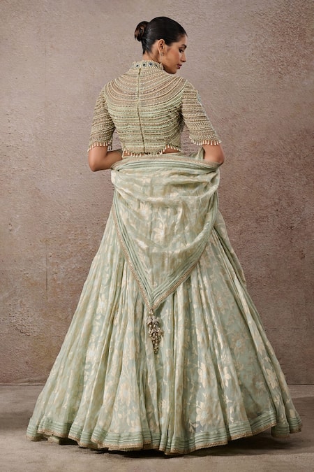 Tarun Tahiliani Pearl Embroidered Lehenga Set 