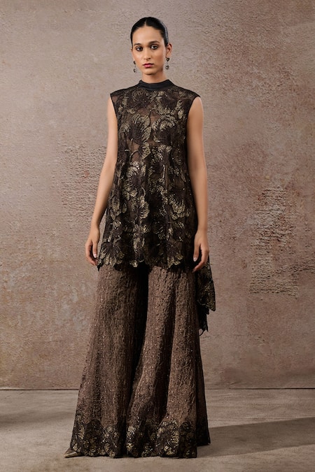 Tarun Tahiliani Floral Overlap Sharara Set 