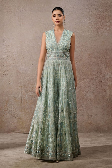 Tarun Tahiliani Signature Embroidered Jumpsuit 