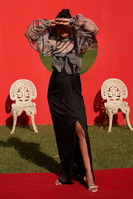 Zwaan Black Sage Satin Skirt