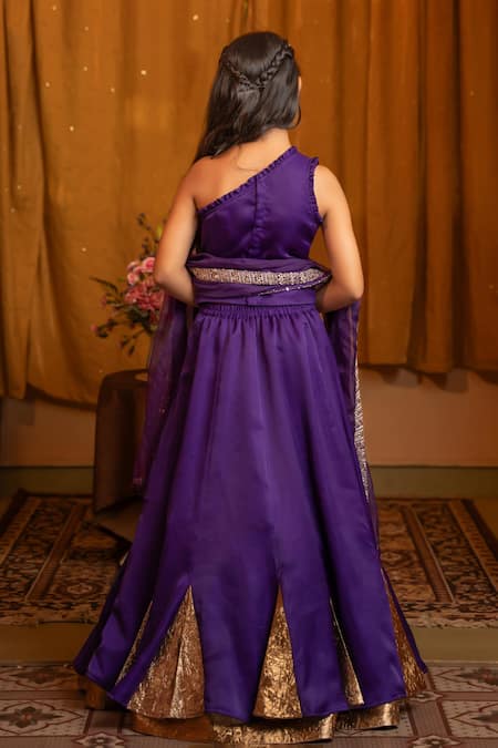 Shop Kirti Agarwal - Pret N Couture Purple Silk , Silk, Sequins, Embroidery Designer Lehenga Set at Aza Fashions Shop_Kirti Agarwal - Pret N Couture_Purple Silk , Silk, Sequins, Embroidery Designer Lehenga Set _at_Aza_Fashions