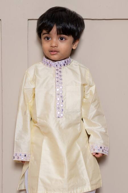 Buy Kirti Agarwal - Pret N Couture Yellow Silk, Cotton Embroidery Kurta And Dhoti Pant Set Online at Aza Fashions Buy_Kirti Agarwal - Pret N Couture_Yellow Silk, Cotton Embroidery Kurta And Dhoti Pant Set _Online_at_Aza_Fashions