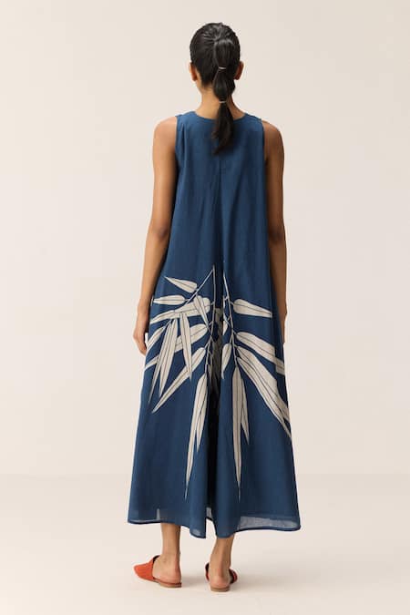 Kharakapas Blue Fern Designer Jumpsuit 