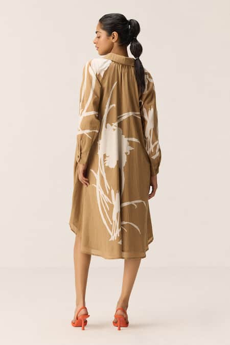 Kharakapas Designer Camel Dune Dress 