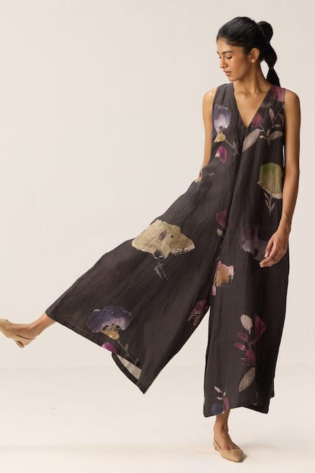 Kharakapas Nightshade Blooms Jumpsuit 