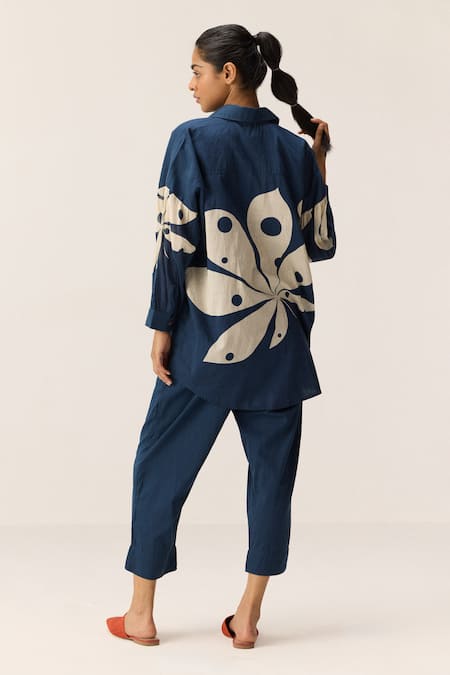 Kharakapas Ocean Storm Shirt & Pant Co-ord Set 