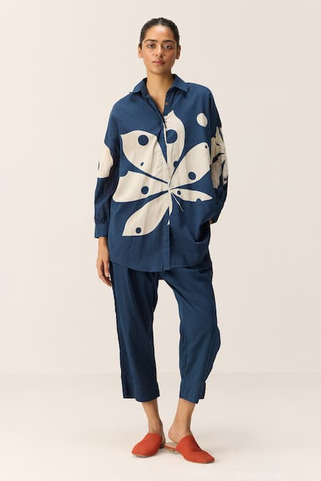 Kharakapas Ocean Storm Shirt & Pant Co-ord Set 