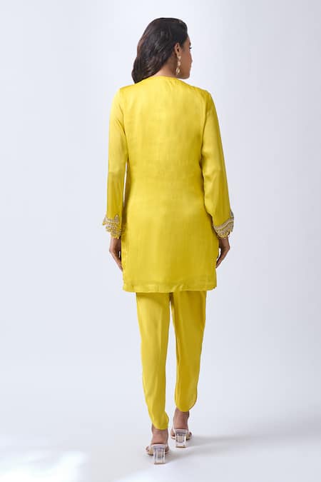 Neha Mehta Couture Hand Embroidered Kurta Dhoti Set 