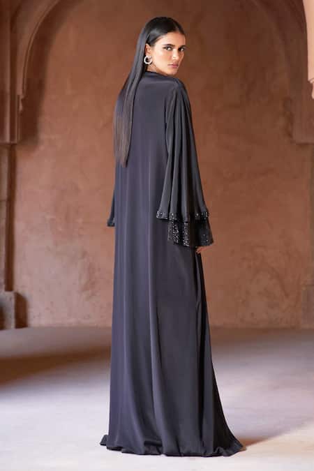 Itrh Zafirah Crystal Embellished Abaya Set 