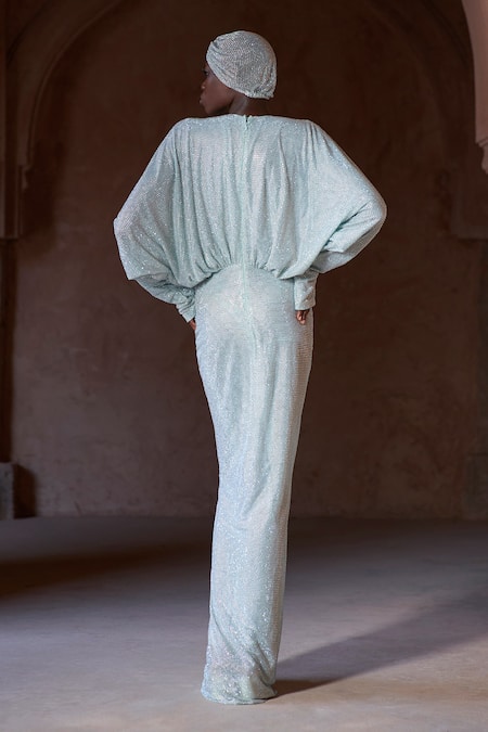 Itrh Crystal Embellished Kaftan Gown 