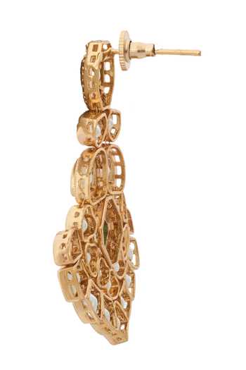 Buy Nazaakat By Samara Singh Green Zari Kundan Jewelry Set Online at Aza Fashions Buy_Nazaakat By Samara Singh_Green Zari Kundan Jewelry Set _Online_at_Aza_Fashions