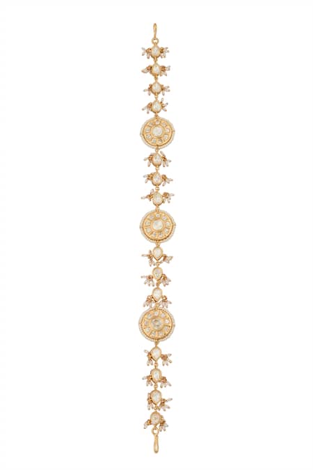 Nazaakat By Samara Singh Kundan Brass Mathapatti 