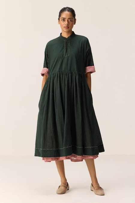 Kharakapas Tangled in Checks Dress 